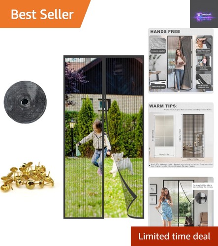 Windproof magnetic fly screen - windproof,