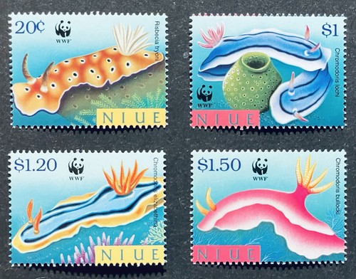 Niue wwf nudibranchs stamps - niue,