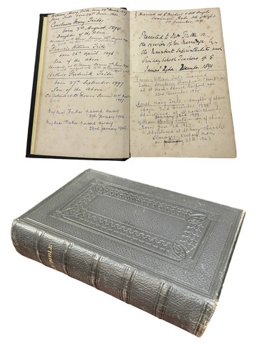Antique 1889 dated holy bible - antique,