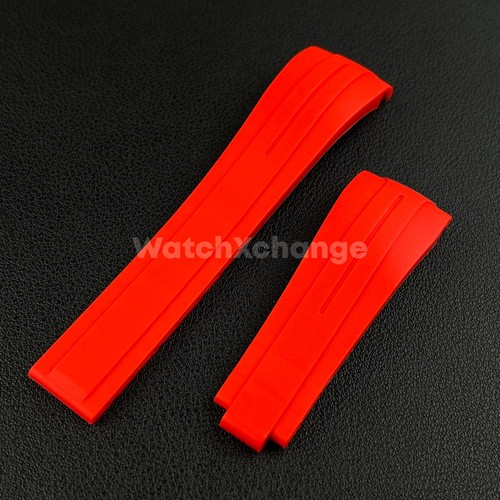 Red 21mm 22mm curved end - 22mm, curved-end