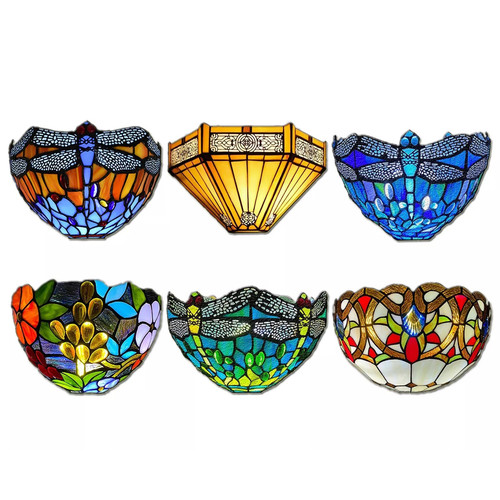 Tiffany wall lamp antique - lamp,