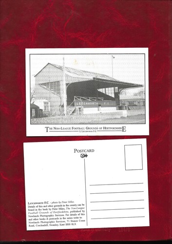 Postcard letchworth football - postcard,
