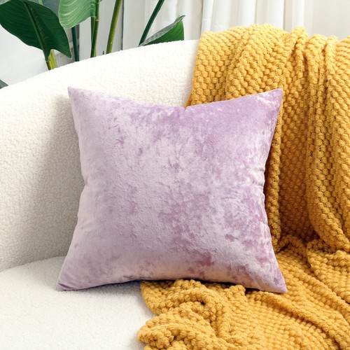 Crushed velvet cushion cover - crushed,