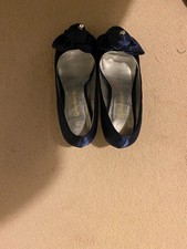 Ladies satin peep toe evening