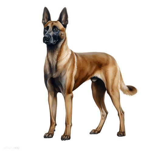 Sticker malinois car - malinois,