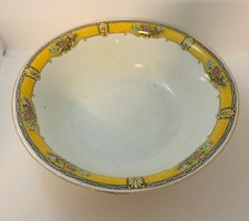 Antique Vintage 1920s JHW & Sons Falcon Ware Hanley X 2 Bowls Floral White Used