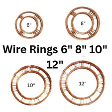 Metal Flat Wire Wreath Making Ring Frames Christmas Xmas Craft 6" 8" 10" 12" UK