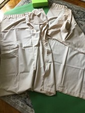 Pair Cream Cotton Curtains with Header Tape