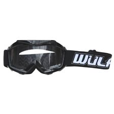 Kids motocross motorbike goggles black Wulfsport MX ATV off road