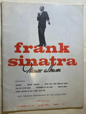 FRANK SINATRA MUSIC ALBUM. SHEET MUSIC. circa 1965. ILLUSTRATED + PHOTOS