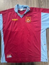 Original Authentic Pony West Ham United 1997/1998 Home Shirt Extra Large Mens