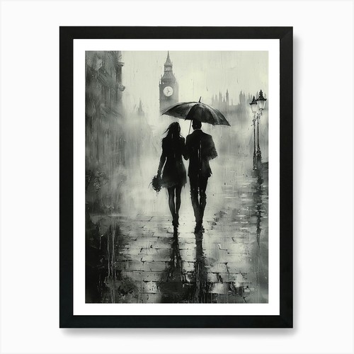 Rainy day london romantic - rainy, london,