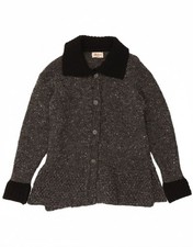 THE SWEATER SHOP Womens Cardigan Sweater UK 16 Large Grey Flecked Wool BN34