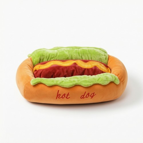 Hot dog pet bed machine - dog,