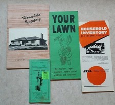 Vintage Household Inventory, Lawn Maintenance and Common Sense Travelers Expense