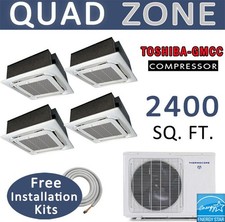 48000 BTU 4 Zone Ductless Mini
