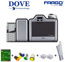 Fargo HDP5000 Double Sided Re-Transfer ID Card Printer.  Immaculate & Low Usage.