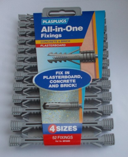 Plasplugs all one fixings - plasplugs, in