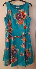 Floral Print Dress Woman Size