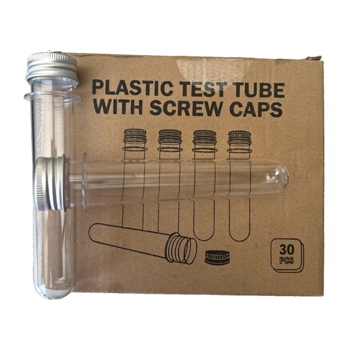 Plastic test tubes with screw - tubes,