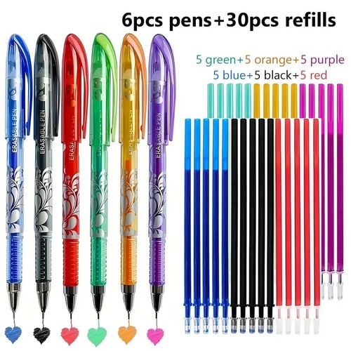 Pens piece set erasable - pens,