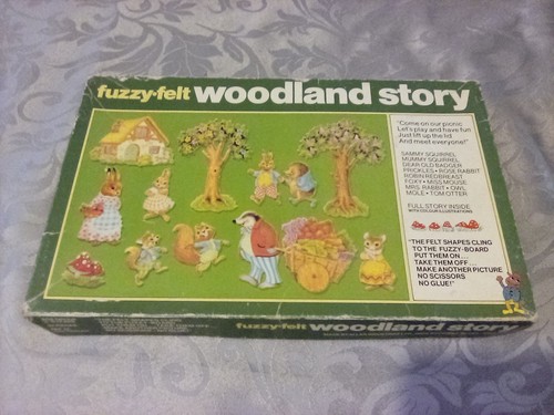 Vintage fuzzy felt woodland - vintage,