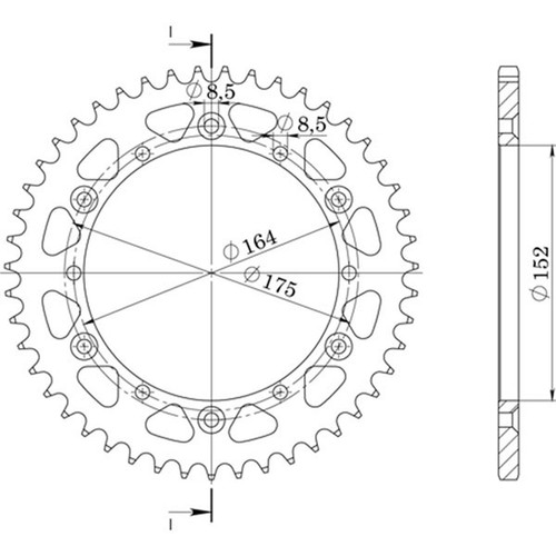 Aluminum crown step - z, 50