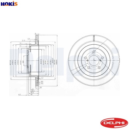 Brake disc bg3931 - brake, for