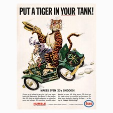 Esso Tiger Retro metal tin