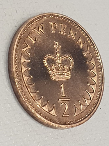 1980 proof half - pence, new