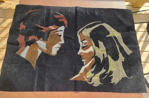 Black velvet original art - black,