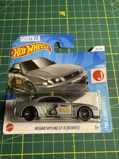 Hot Wheels Nissan Skyline GTR GT-R BCNR33 R33 Godzilla Short Card Grey JDM