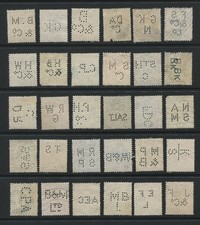 GB Perfins George V collection