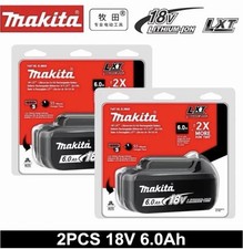 2x Genuine Makita 6ah 18v