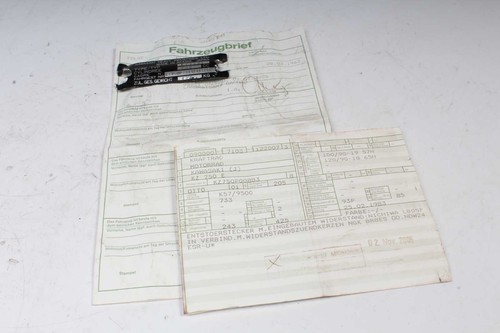 Type plate german - type,