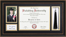 Black Diploma Frame with