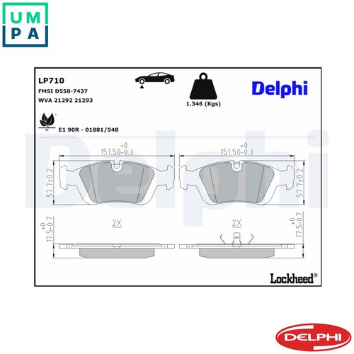 Brake pad set disc - pad,
