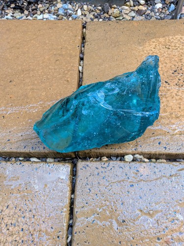 Aqua green slag glass - slag,