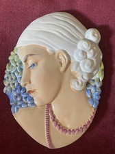 Large Beswick Pottery 436 Art Deco Face Mask Very Fresh Condition Hyacinth Lady 