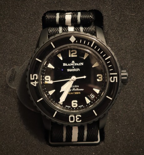 Blancpain swatch scuba - blancpain, black