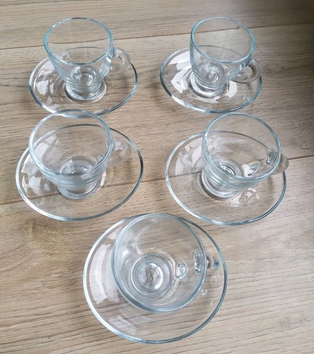 Set clear glass espresso - set, 5