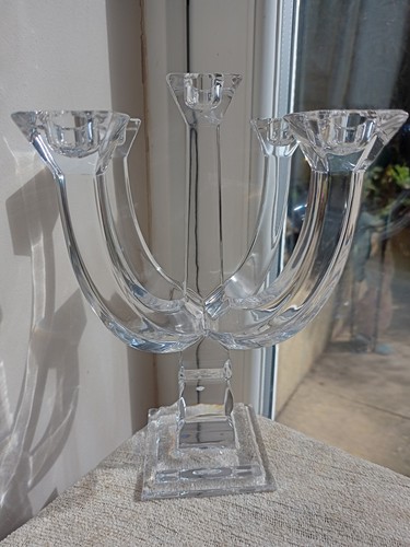 Glass five arm - glass, candelabra