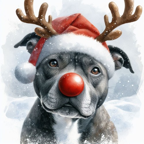 Single luxury grey - single, staffy
