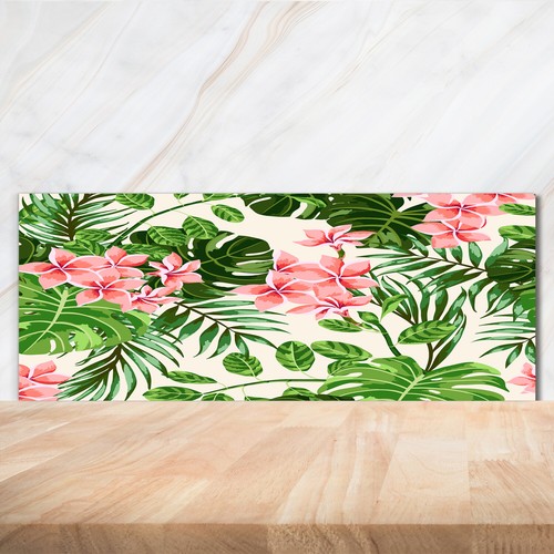 Kitchen glass splashback - glass,