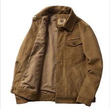 Mens Corduroy Retro Overcoats Outwear Coats Work Jacket Comfortable Breathable.