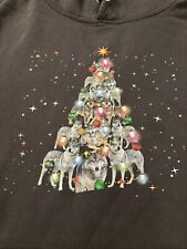 Christmas Wolf Hoodie- Size M - Good Condition