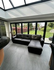 L Shaped Leather Sofa with