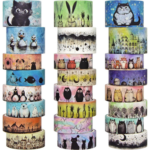 Cute washi tape set 24 - cute, rolls