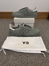Adidas Y-3 Gazelle Uk 7.5 Sage Green Brand New