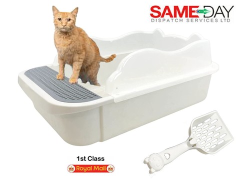Semi open cat litter tray - semi-open,